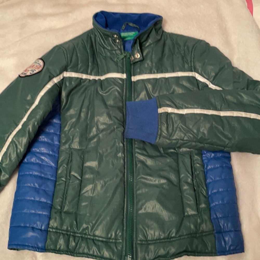 United colors of Benetton Boys XL green jacket